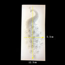 Peacock Shape Silicone  For  Clay Fondant Cake Baking Tools UV Epoxy Handcraf ^