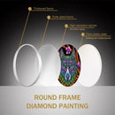 DIY Diamond Painting Full Drill Wolf Mural Coffee Tassel Home Wall Pendants