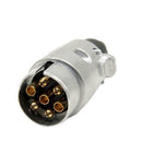 2Pcs 7Pin Trailer Plug Round Wiring Light Towing Metal Caravan Truck Boat  ODG