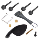 4/4 Violin Fittings Set Chinrest&Tuning Pegs&Tailpiece&Endpin&Tailgut&Clamp