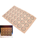 60x Thank You Self-adhesive Stickers Kraft Label Stickers Gifts Labels Paper3C