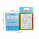 Colorful Water Drawing Book Kids Coloring Book Water Painting Board(Animal) A