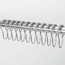24Pcs Rustproof Shower Curtain Ring Heavy Duty Roller Double Glide Shower MOE
