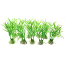 10PCS Plastic Green Aquarium Fish Tank Plant Green N7Y9