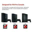 BLACK PS4 Pro Console External USB Super Constant Temperature Rear Fan J3A5 C2F7