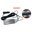 4x Ice Blue 9LED Charger Interior Light Accessories Car SUV Floor Decorati IPK