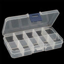 Trendy Design Empty Storage Case Box 10 Cells for Nail Art Tips GemsLJ