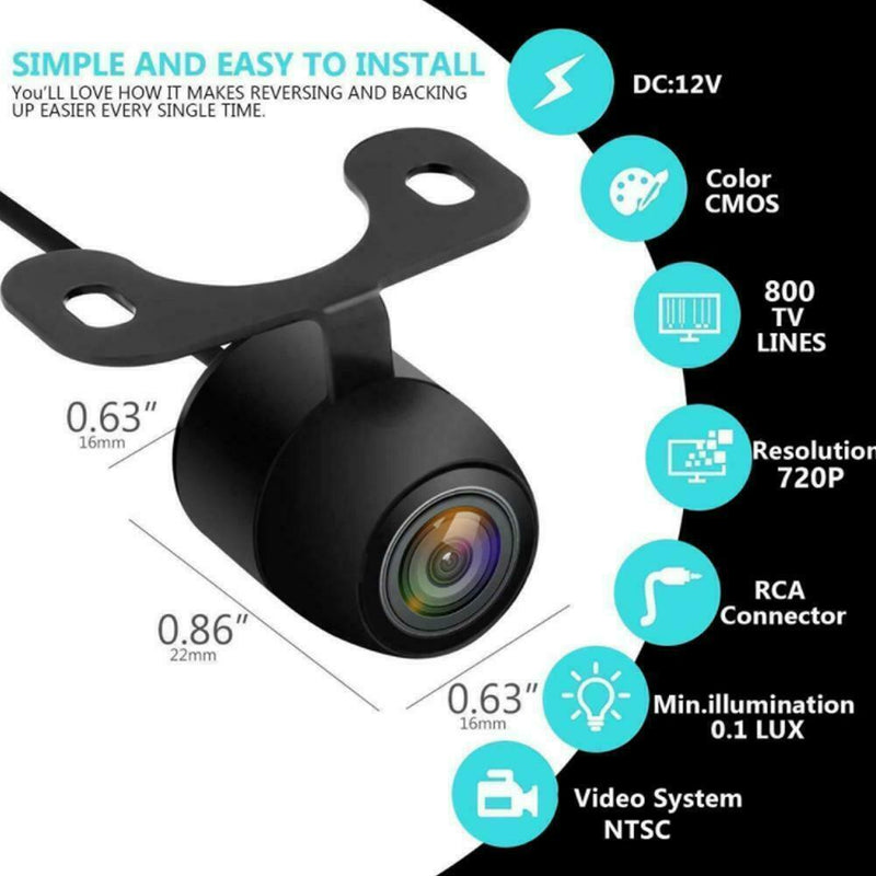 170Ã‚Âº CMOS Car Rear/Front/Side View Reverse Backup Parking Waterproof Camera U1F3