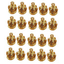 20 Pieces Golden Crowns Charms Pendants DIY Craft Jewelry Making