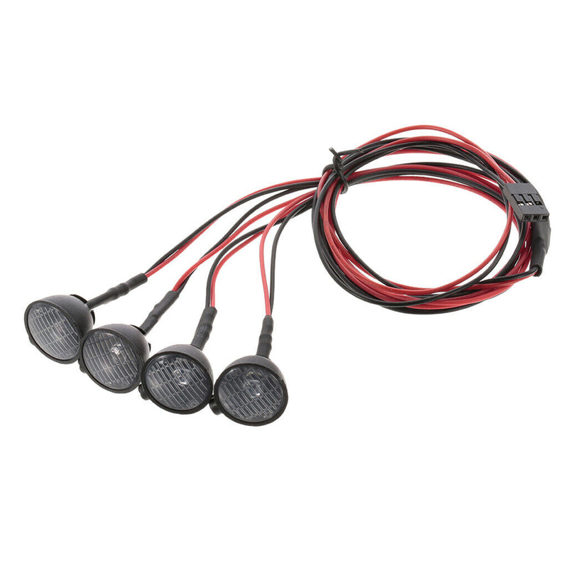 4pcs 1:10 Electric RC Car LED Lights for Hsp Redcat Rc4wd Axial scx10 D90 Hpi