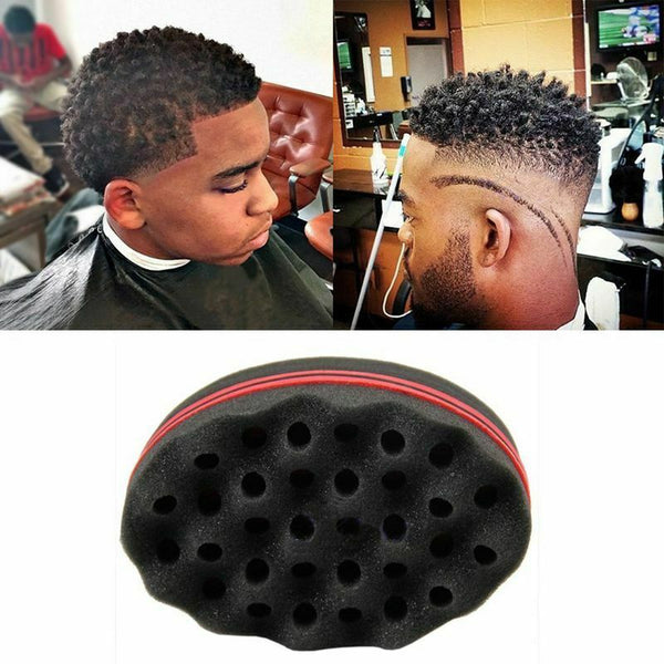 Magic Barber Sponge Hair Brush for Twists, Afros,Coils,Dreadlocks (1 pc) R8H5