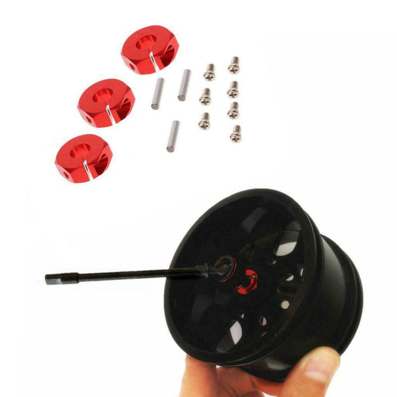 4Pcs/Set 1/10 Wheel Hex Drive 12x6mm w/ Pins Screws for Axial SCX10 HSP Blue