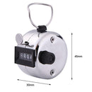 4 Digit Number Handheld Tally Counter Digital Golf Clicker Training Counter
