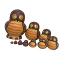 10pieces Cute Cartoon Owl Pattern Wooden