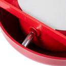 DC 24V 25mA 95db 150mm 6" Diameter Metal Electric Round Alarm Bell Red