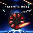 9 LED Bicycle Diamond Tail Light Waterproof Safety Bike Rear Warning Light Lamp
