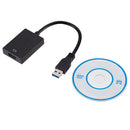 USB 3.0 to 1080p HD HDMI Converter External Graphics Video Card (Black) A