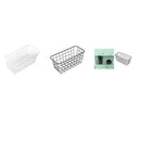 2x Wall Mounted Metal Wire Bathroom Soaps Basket Storage Basket Kitchen