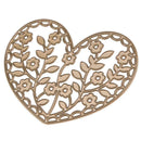 DIY Carbon Steel Heart-shaped Flower Cutting Dies Stencil Album Craft Gift