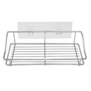 Waterproof Stainless Steel Vacuum Sucker Storage Rack Wall Hanger Shelf