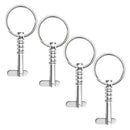 4 Packs Quick Release 25.4 CM Diameter Droop Can and Spring Sunshade Ferrul