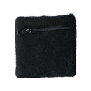 Zipper Pocket Towel Sports Sweat Wristband Sports Protector Black R4S5