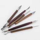 6Pcs/Kit DIY Clay Sculpting Wax Ceramic Carving Tools Shapers Polymer Modeling