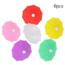 Umbrella Wine Glass Marker Charms 6x Drinking Buddy Cup Identification C JR