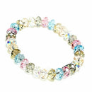 New Ladies Crystal Faceted Loose beads Bracelet Stretch Jewelry Bangle R7U6