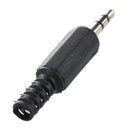 10 Pcs Black Plastic Housing 3.5mm Audio Jack Plug Headphone Connector