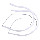 2pc 60CM White LED Car Daytime Running Driving Light Flexible LED DRL Strip Tube