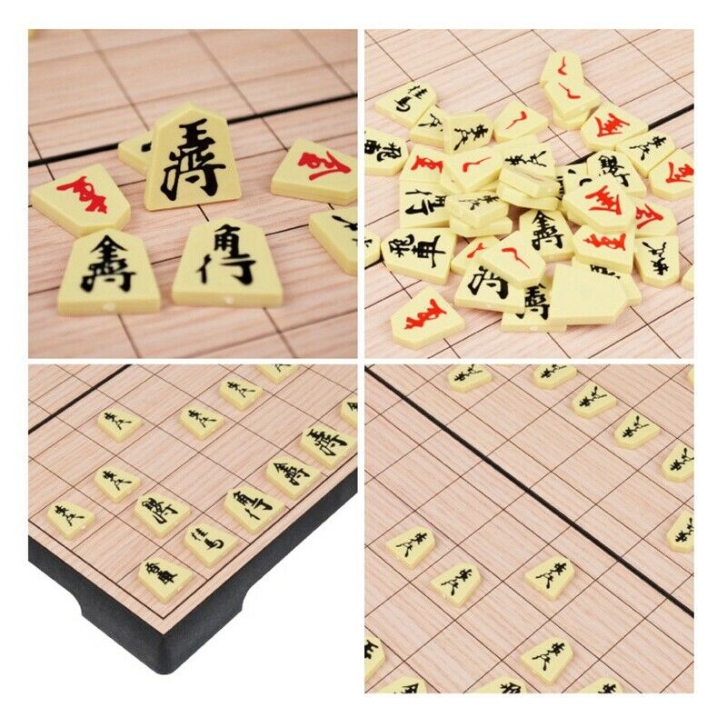 Medium Folding Magnetic Board Japanese Shogi Set Japanese Chess L9V3