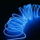 Red 2M 12V LED Car Auto Interior Decorative Atmosphere Lamps Lights Strip U4Z3