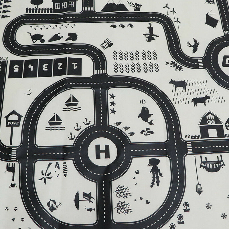 City Traffic Road Play Mat Car Track Game Baby Carpet Rugs Developmetal Mats