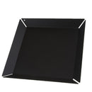 Iron Snacks Platter Jewelry Cosmetics Display Organizer Tray Black Square L