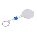 50mm Yachting Boat Kayaking Floating Key Chain Key Ring- Round Shaped White