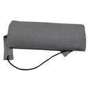 Grey Padded Fabric Pillow Head Cushion Headrest for Folding Recliner Lounge