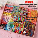220Pcs Ladies Girls Hair Clips Rope Ponytail Holder Kids Hair Accessories