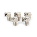5pcs Right Angle 90 Degree Coaxial Connector F Male To F Female Adapter RG6FT