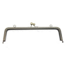 25cm Embossing Square Metal Purse Frame Handle for Clutch Bag Accessories A
