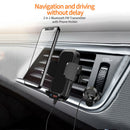 Car Air Vent Bracket FM Bluetooth Handsfree Dual USB Charger Phone Holder