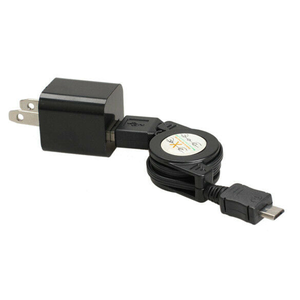 Micro USB to USB Retractable Data Sync Charging Cable Power Adapter