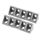 10Pcs 2020 Aluminum Corner BracketÃ¯Â¼Å’L Shape Right Angle Joint Bracket Fastener A4