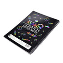 For Kids Diy Draw note Black Cardboard Creative Draw Sketch Notebook ON