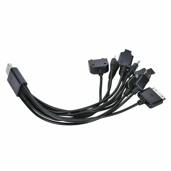 USB Cable 10in1 Universal Multi-Function Cell Phone B NEW SH Charger M4S1