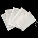 10 Pcs 8x10cm Large Cotton Muslin Drawstring Reusable Bags for Soap Herbs Tea -