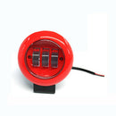 LED Light Red Work Flood Light 30W 6000K Super Bright for Car SUV Truck