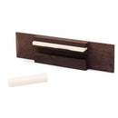 Beige Bone Saddle Nut Slotted Rosewood Bridge for Uke Ukulele Guitar Parts