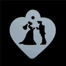 Lovely Wedding Decoration Cake Stencil Couple Lover Cookie Stencils Cake Tool JR