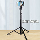 Professional Camera Phone Tripod 63 inches Extendable Tripod Stand Holder